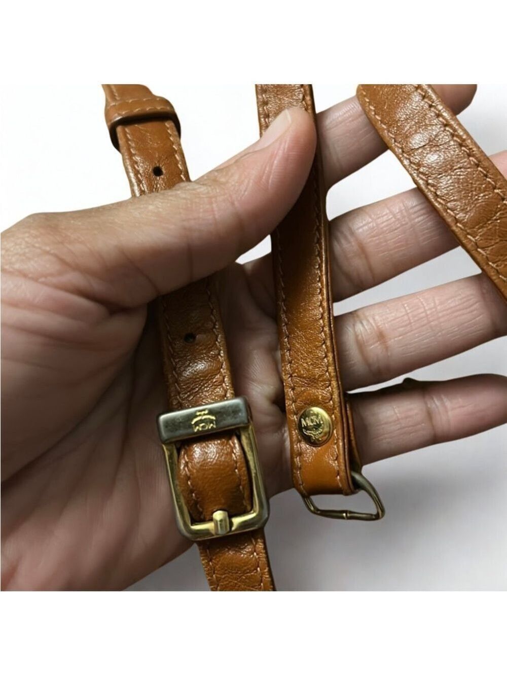 MCM Visetos Barrel Crossbody Bag - Picture 7 of 13